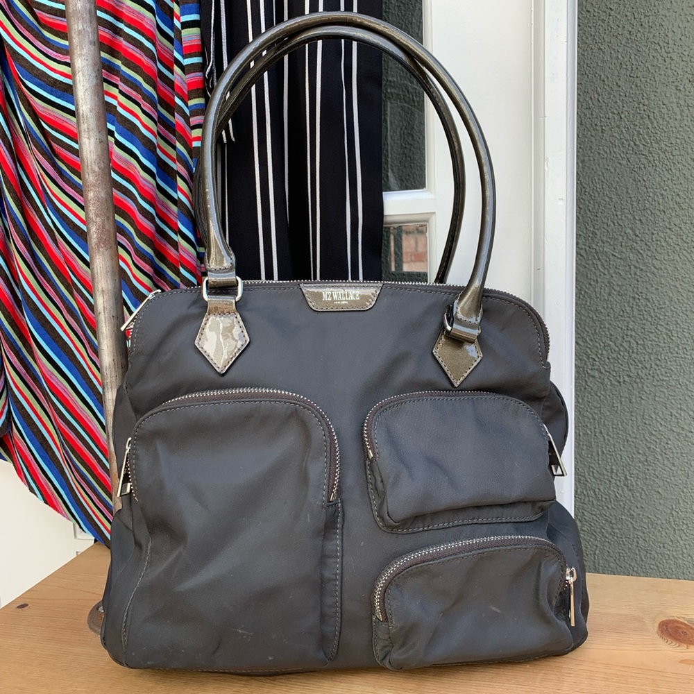 MZ Wallace top handle pocket tote